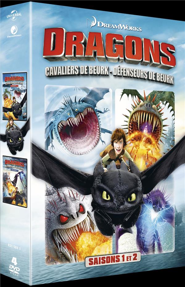 Dragons - Saison 1 : Cavaliers de Beurk + Saison 2 : Défenseurs de Beurk [DVD] - flash vidéo