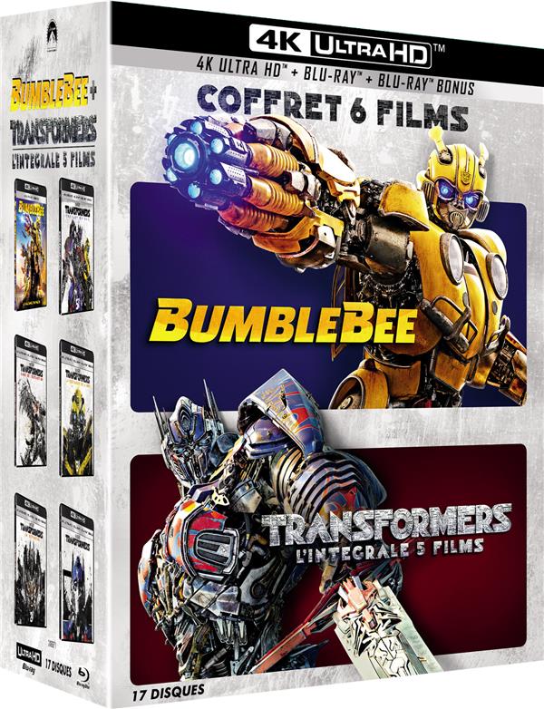 Transformers - L'intégrale 5 films + Bumblebee [4K Ultra HD] - flash vidéo
