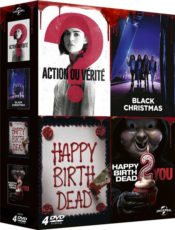Coffret Horreur : Happy Birthdead + Happy Birthdead 2 You + Action ou vérité + Black Christmas [DVD] - flash vidéo
