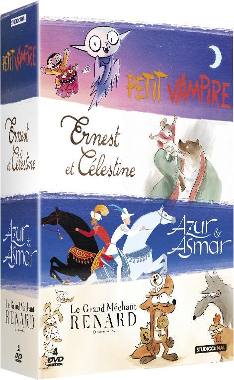 Coffret Animation : Petit Vampire + Ernest Et Célestine + Le Grand Méchant Renard Et Autres Contes... + Azur Et Asmar [DVD] - flash vidéo