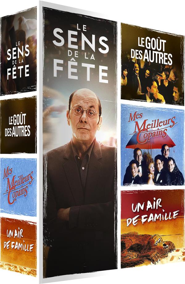Coffret Jean-Pierre Bacri : Un air de famille + Mes Meilleurs Copains + Le Goût des autres + Le Sens de la fête [DVD] - flash vidéo