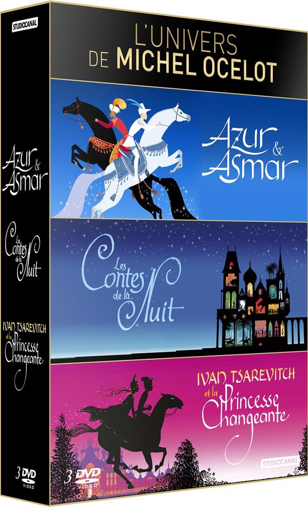 L'Univers de Michel Ocelot : Azur & Asmar + Les Contes de la nuit + Ivan Tsarévitch et la Princesse Changeante [DVD] - flash vidéo