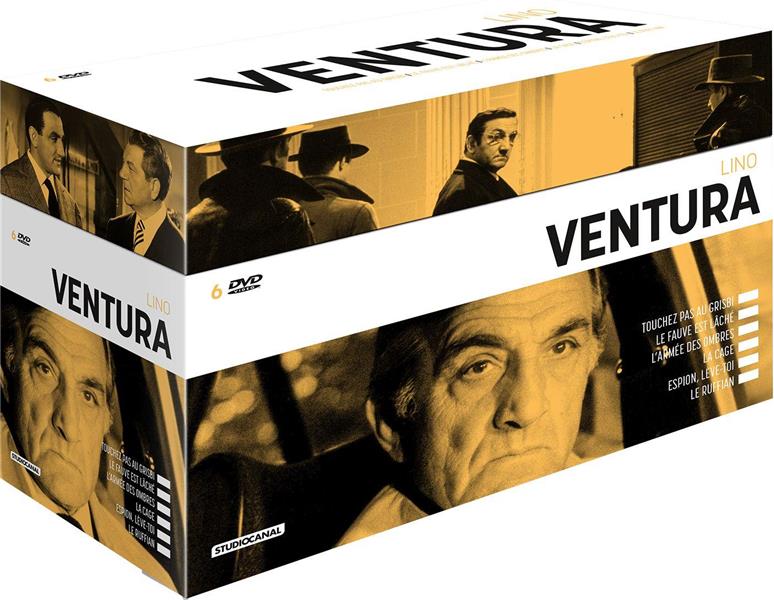 Lino Ventura : Touchez pas au grisbi + Le Fauve est laché + L'Armée des ombres + La Cage + Espion lève-toi + Le Ruffian [DVD]