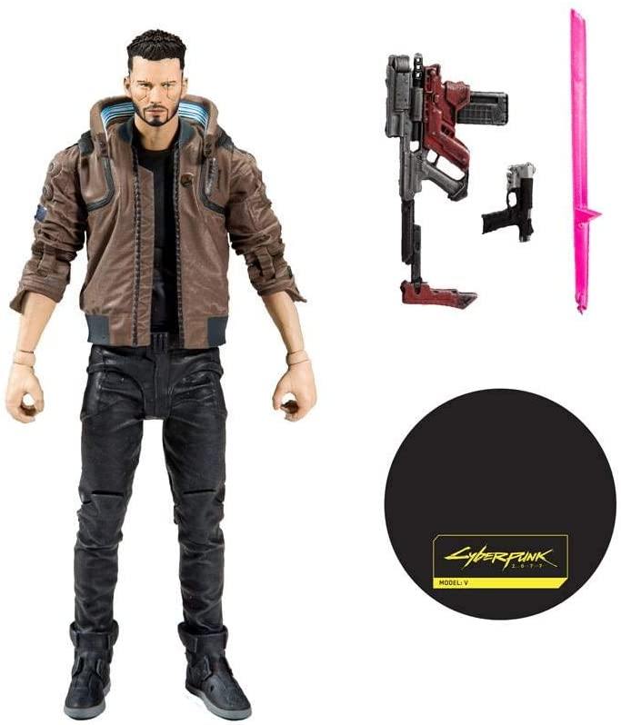§ Cyberpunk 2077 - V Male Action Figure 18cm - flash vidéo