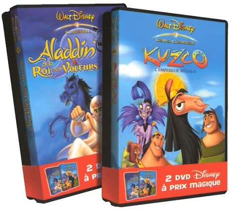 Aladdin et le roi des voleurs / Kuzco, l'empereur mégalo [DVD] - flash vidéo