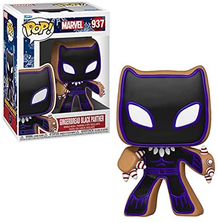 Funko Pop! Marvel: Holiday - Gingerbread Black Panther ENG Merchandising - flash vidéo