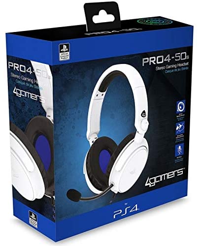 4Gamers - PRO 4-50S PS4 Licensed Wired Stereo Gaming Headset White - flash vidéo