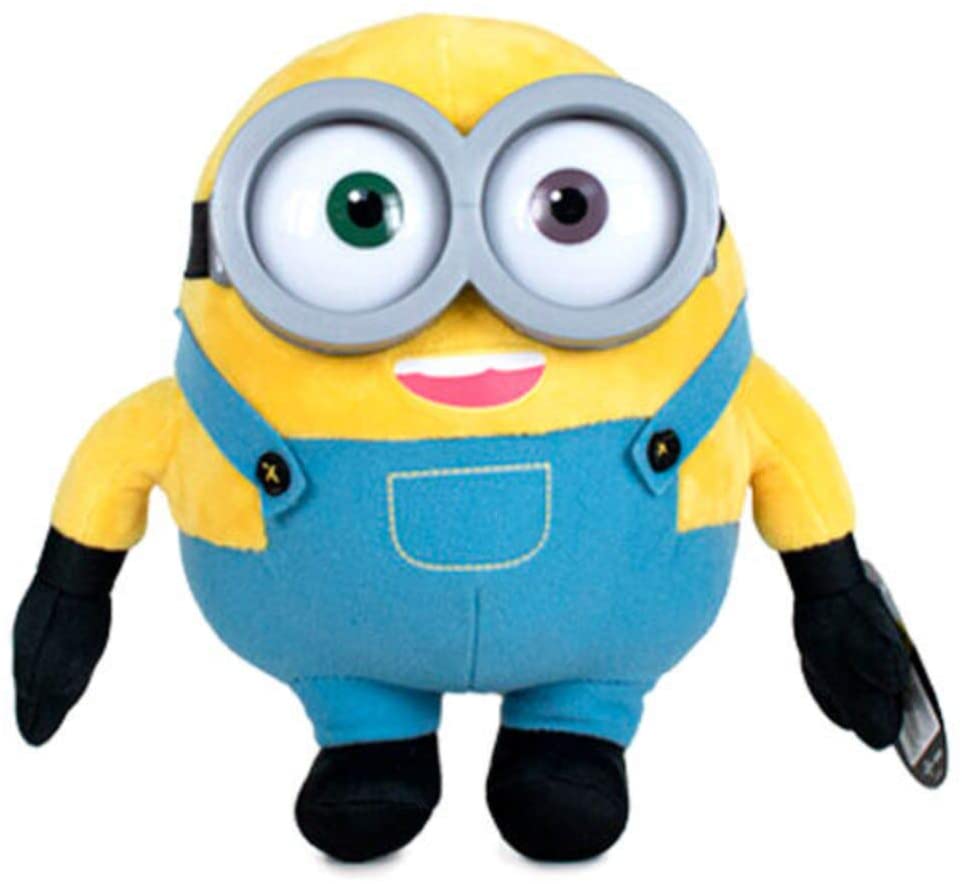 Minions - Assortiment de 4 Peluches 35 cm - flash vidéo