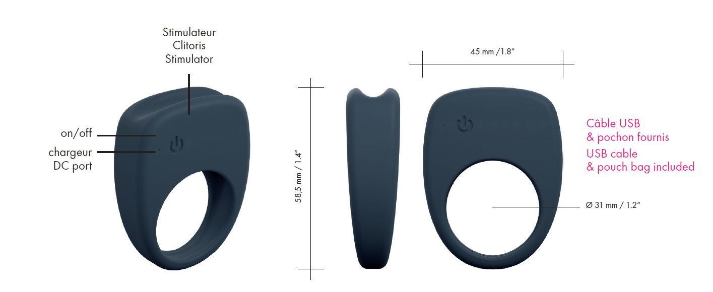 Anneau Pénien Vibrant Master Ring Dorcel [Sextoys] - flash vidéo