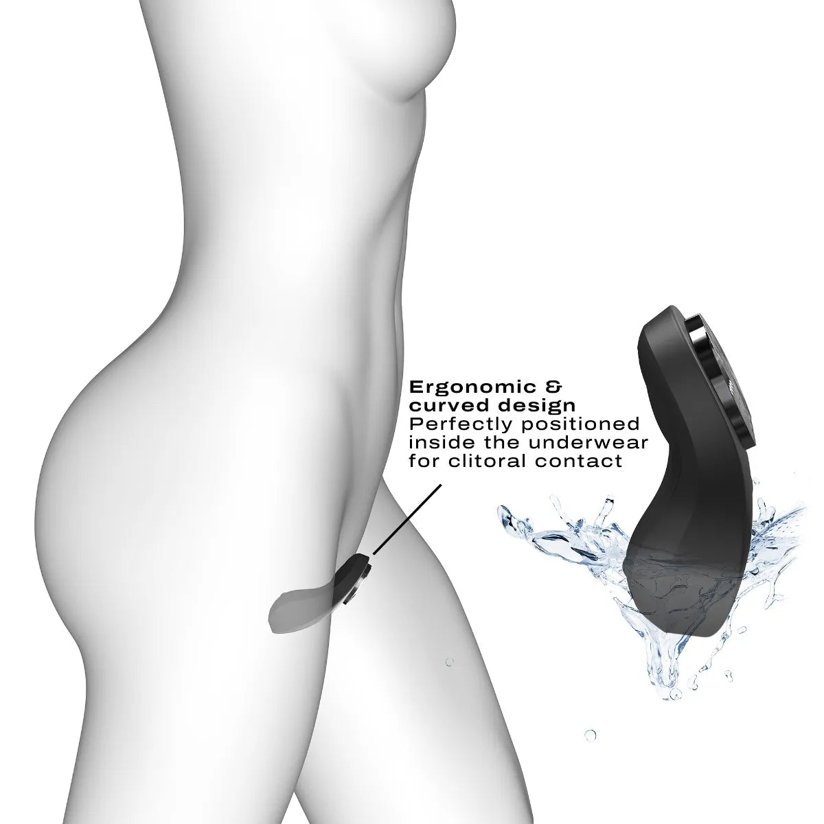 Stimulateur Discreet Vibe + avec télécommande [sextoys] - flash vidéo