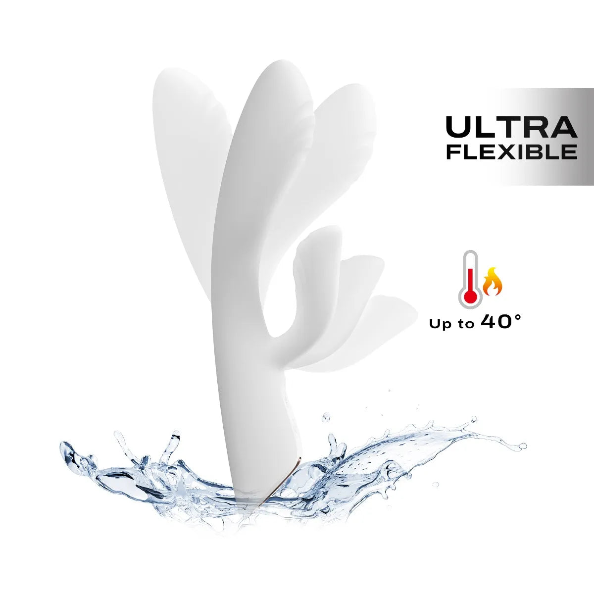 Vibromasseur Flexi Rabbit blanc [Sextoys] - flash vidéo