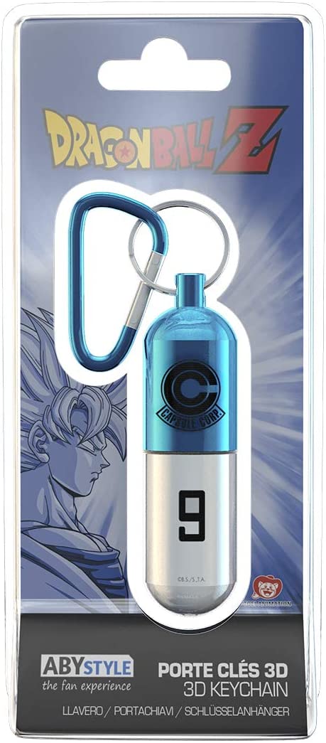 § Dragon Ball Z - Capsule Corp Capsule 3D Keychain - flash vidéo