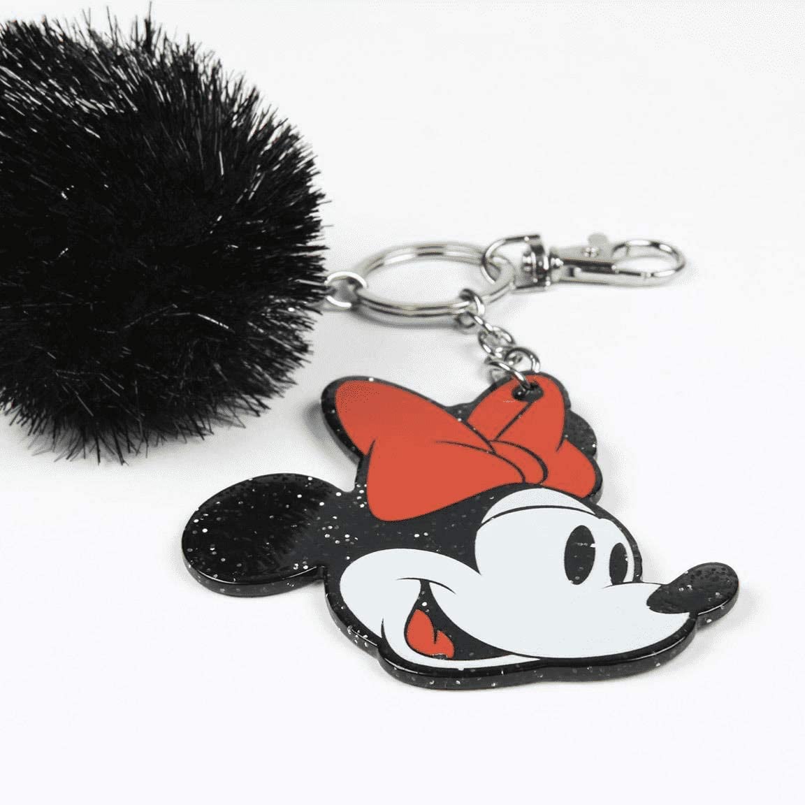 Disney - Minnie Mouse Glittered Head Premium Acrylic Keychain - flash vidéo