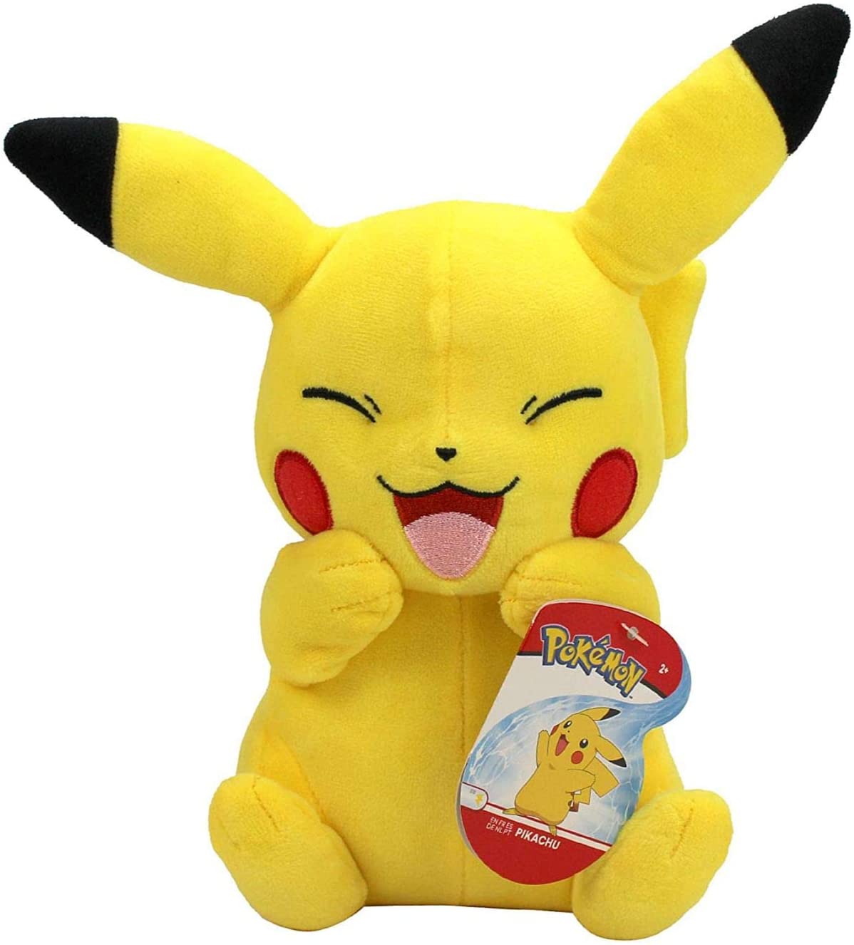 Pokémon - Peluche Pikachu Qui Rigole 15cm