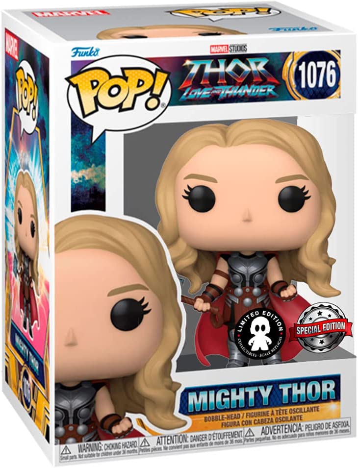 Funko Pop! Marvel: Thor: Love and Thunder - Mighty Thor (Metallic) - Smartoys Exclusive - flash vidéo