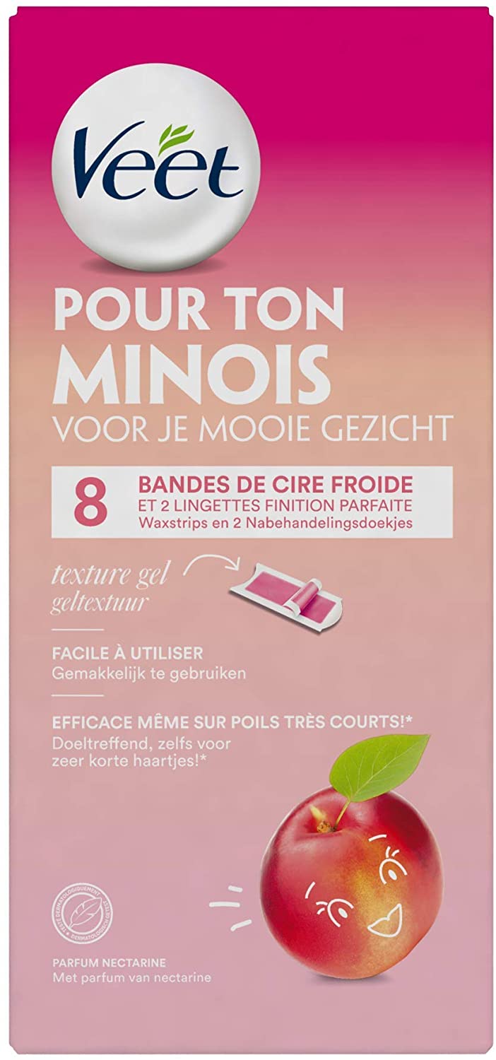 VEET Gen Z Bandes de Cire Froide Visage (x8) - flash vidéo
