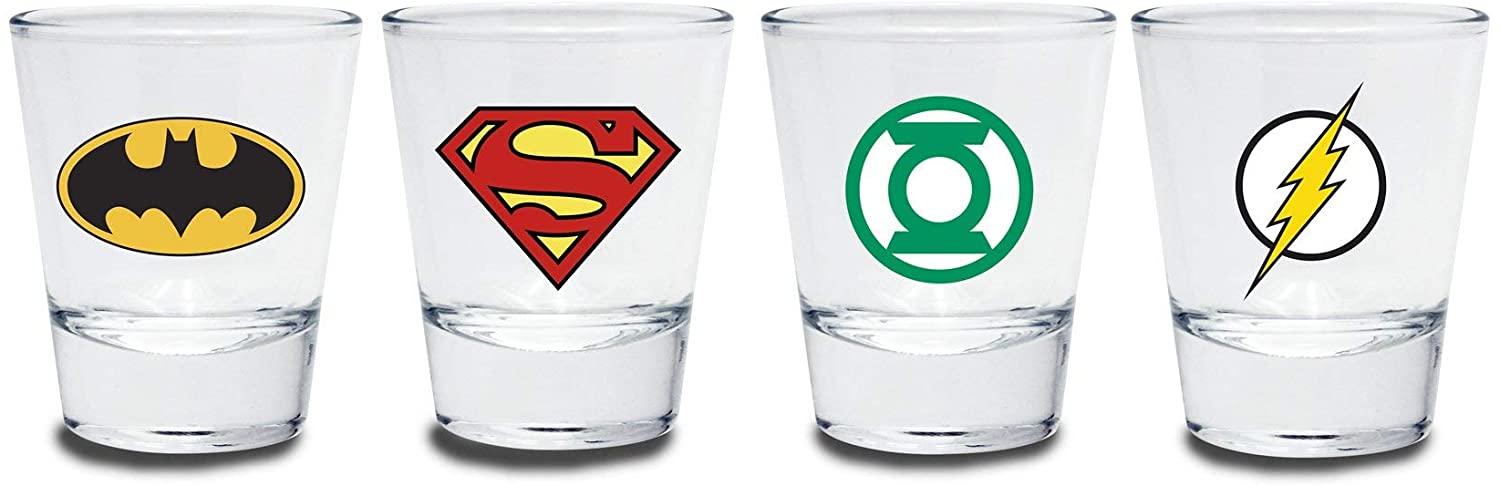 DC Comics - Emblem Mix Shot Glasses 50ml - flash vidéo