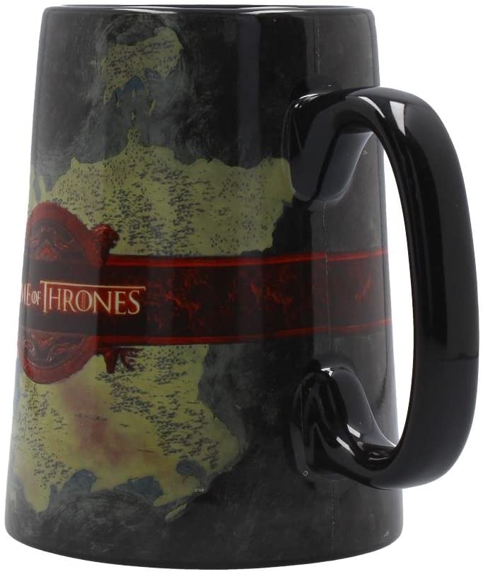 § $ Game of Thrones - Ceramic Map Tankard 13.5cm - flash vidéo