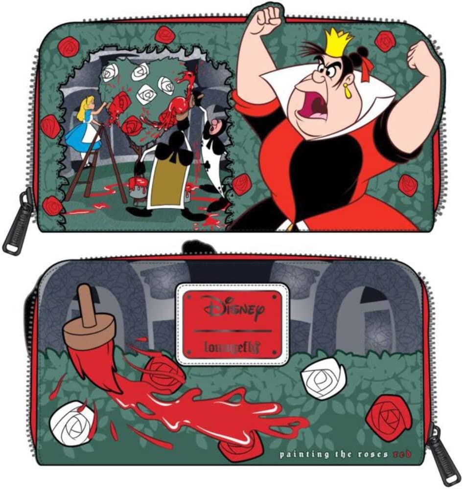 Loungefly: Disney Villains Scene Series - Queen of Hearts Zip Around Wallet - flash vidéo