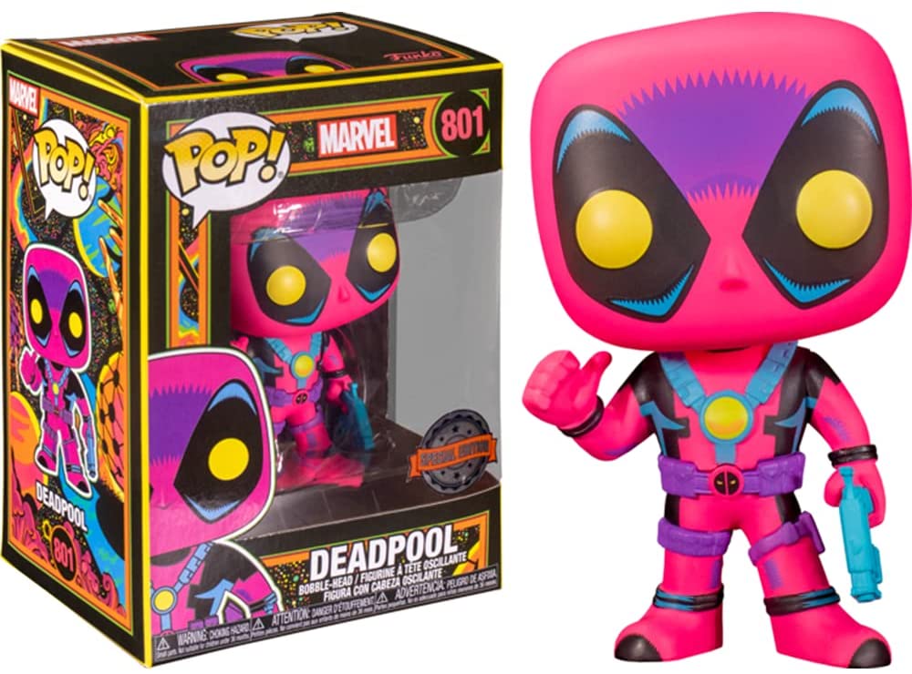 Funko Pop! Marvel Blacklight Deadpool - Exclu Smartoys - flash vidéo