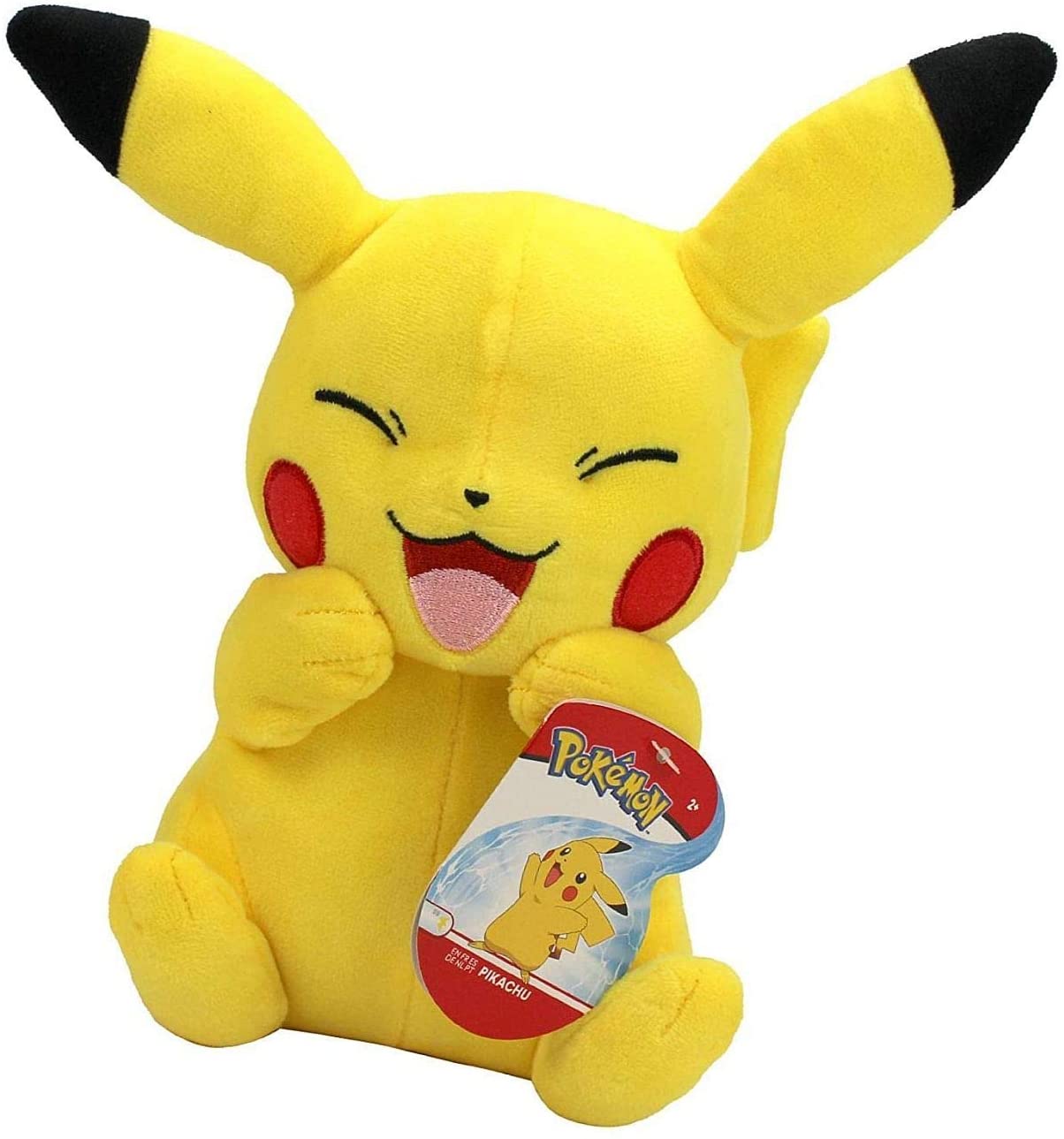 Pokémon - Peluche Pikachu Qui Rigole 15cm
