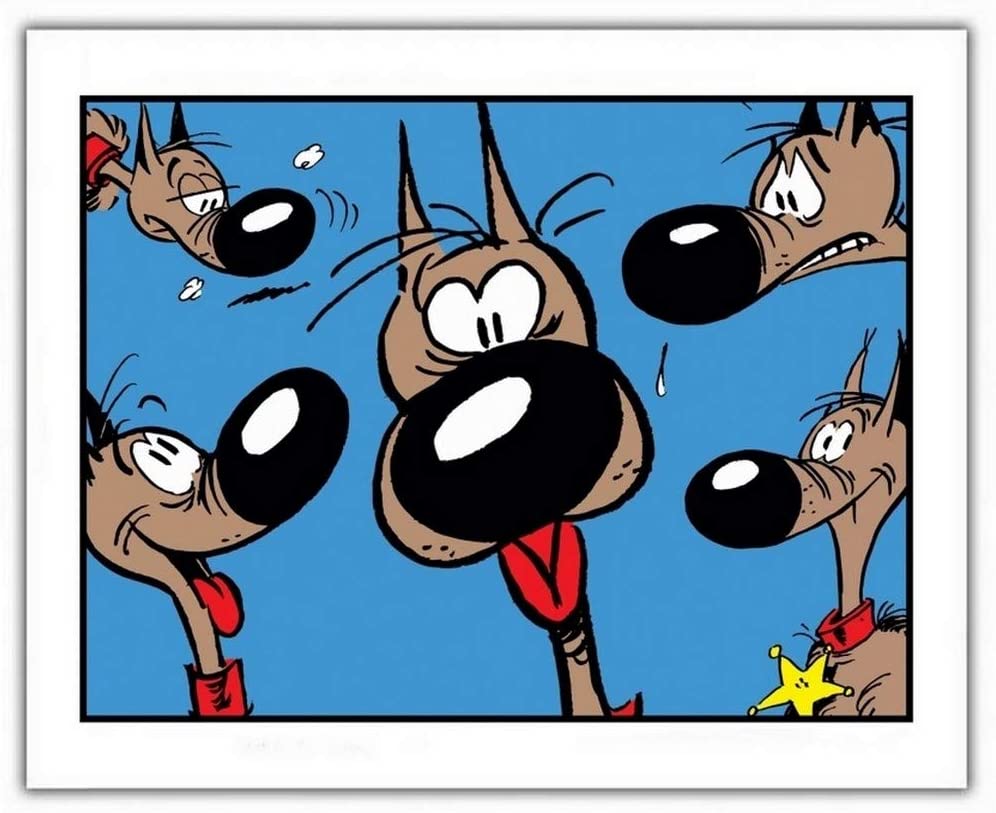 Lucky Luke - Affiche - Rantanplan bleue - flash vidéo