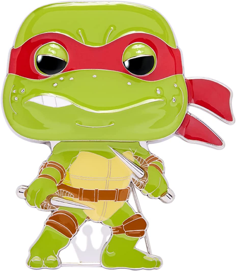 Loungefly: Funko Pop! Pins Cartoons: TMNT - Raphael Large Enamel POP Pin - flash vidéo