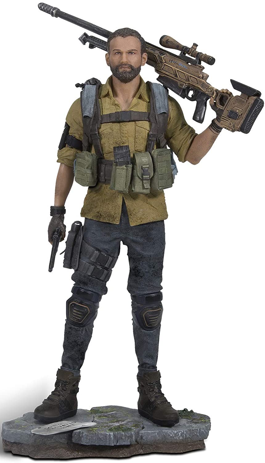 Tom Clancy's The Division 2 Brian Johnson Agent Figure 25cm - flash vidéo