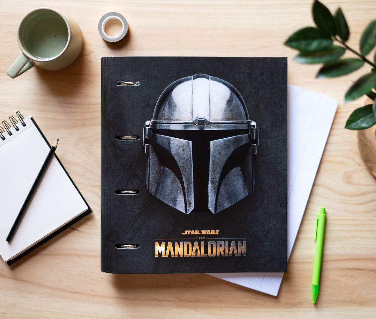 Star Wars: The Mandalorian - Classeur Premium à 4 anneaux avec élastique - flash vidéo