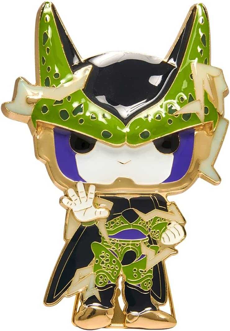 Loungefly: Funko Pop! Pins Anime: Dragon Ball Z - Perfect Cell Chase Group Large Enamel POP Pin - flash vidéo