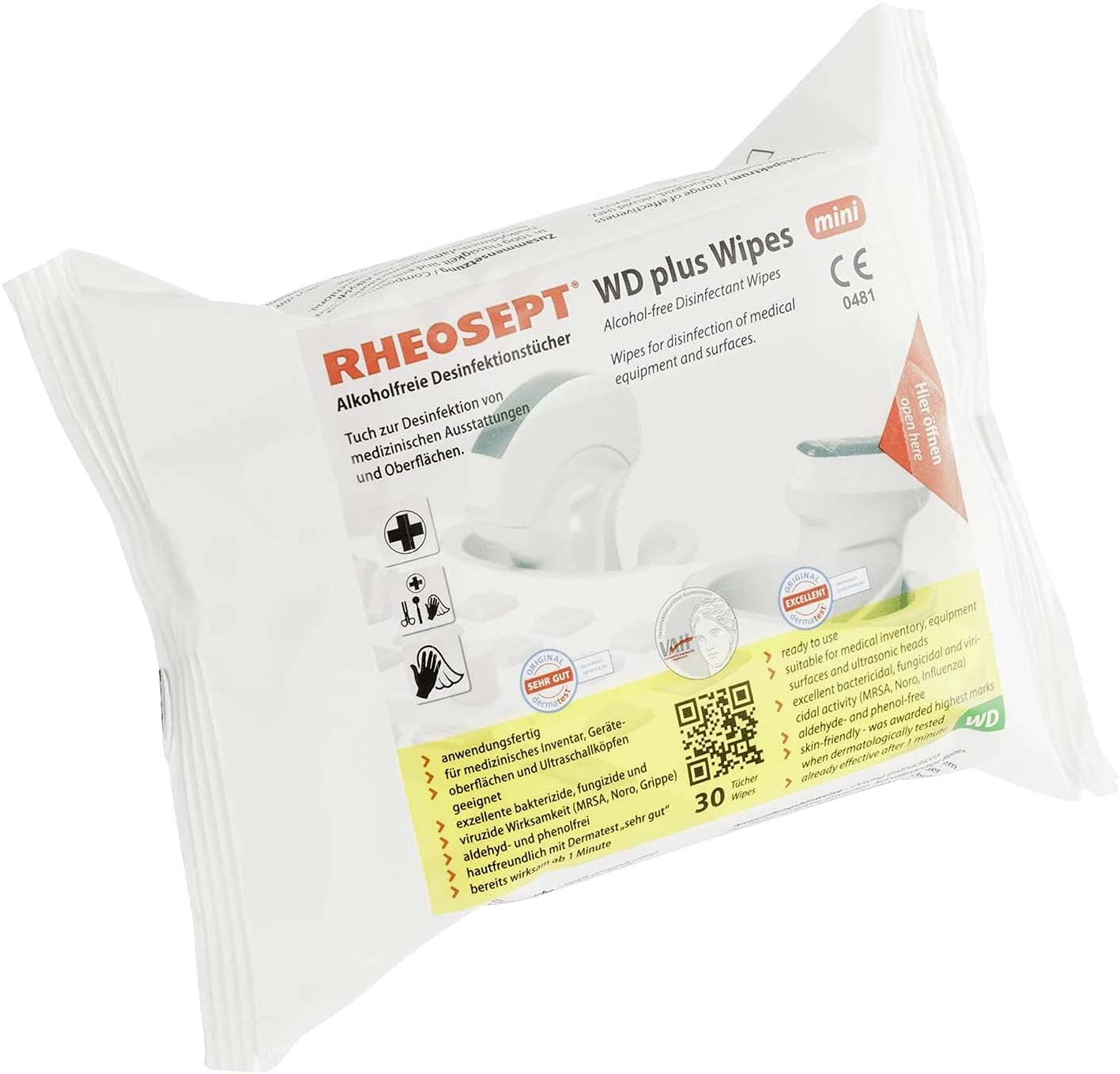 Rheosept - Lingettes désinfectantes WD Plus Mini (x30)