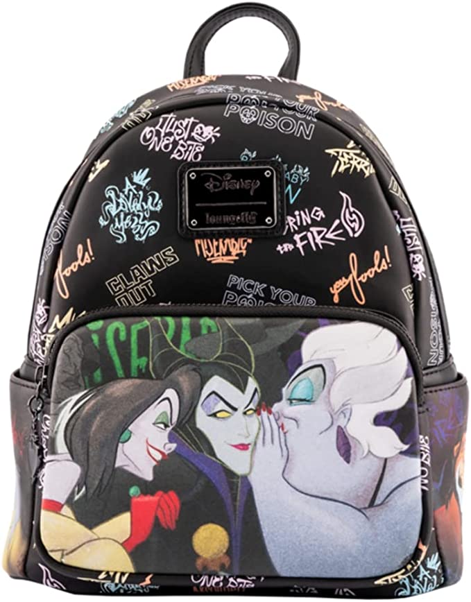 Loungefly: Disney - Villains Club Mini Backpack - flash vidéo