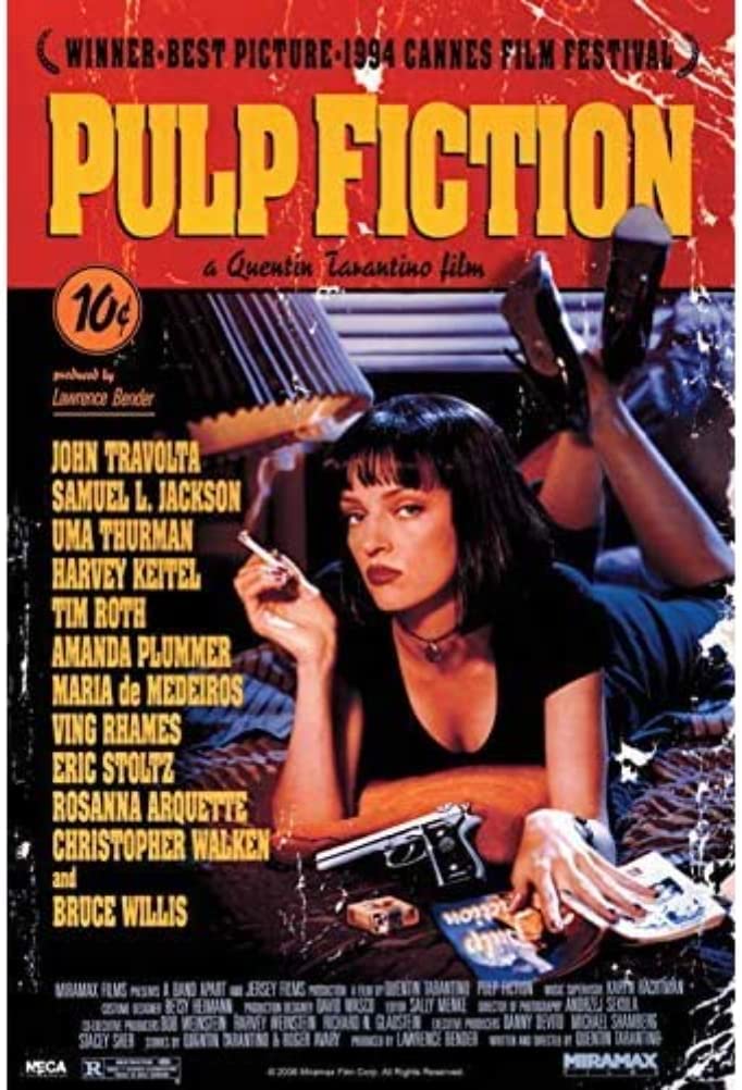 § Pulp Fiction - Couverture Maxi Poster - flash vidéo