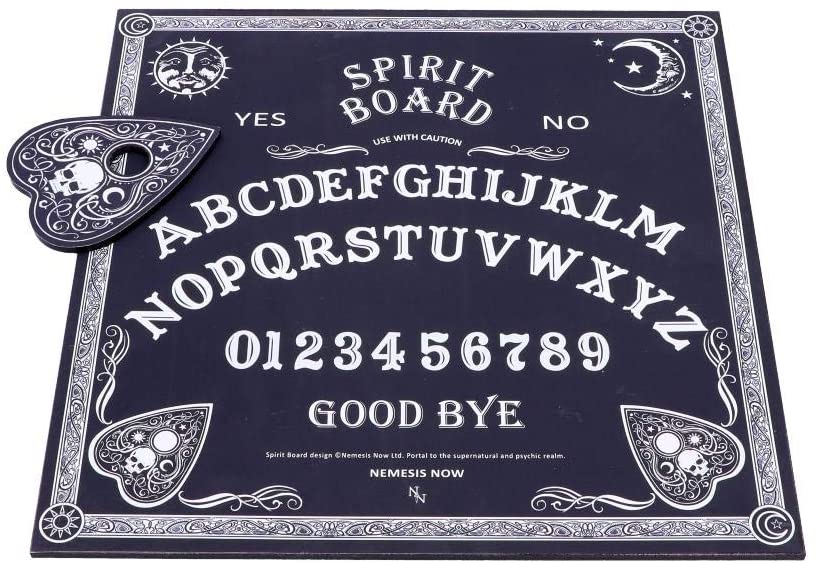Spirit Board - Planche Ouija noire et blanche 38.5cm