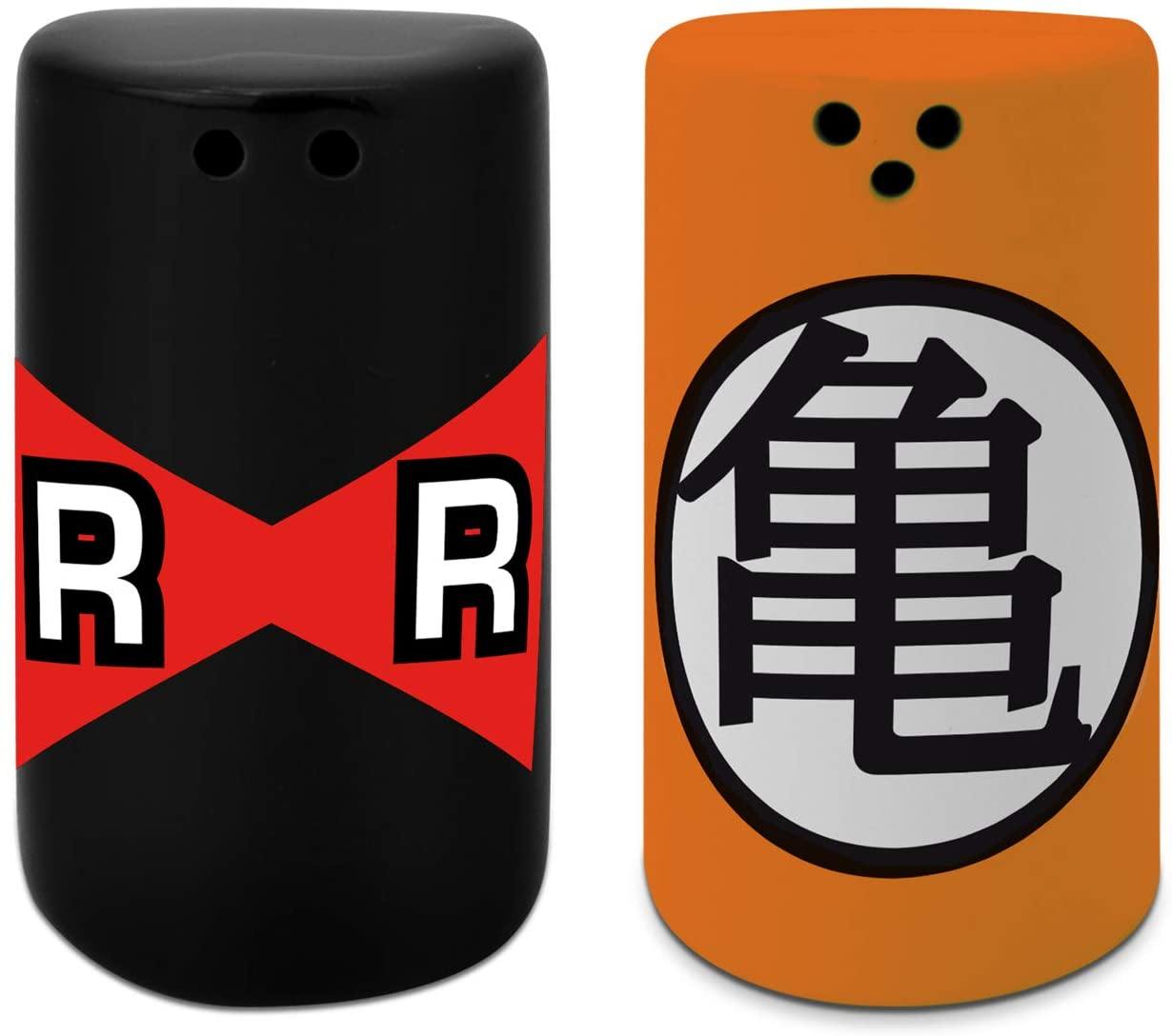 Dragon Ball - Salt & Pepper Shaker with Kame & RR Symbol - flash vidéo