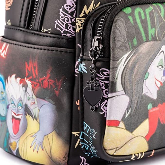 Loungefly: Disney - Villains Club Mini Backpack - flash vidéo