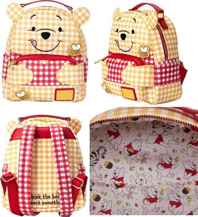 Loungefly: Disney Winnie the Pooh Gingham Mini Backpack - flash vidéo