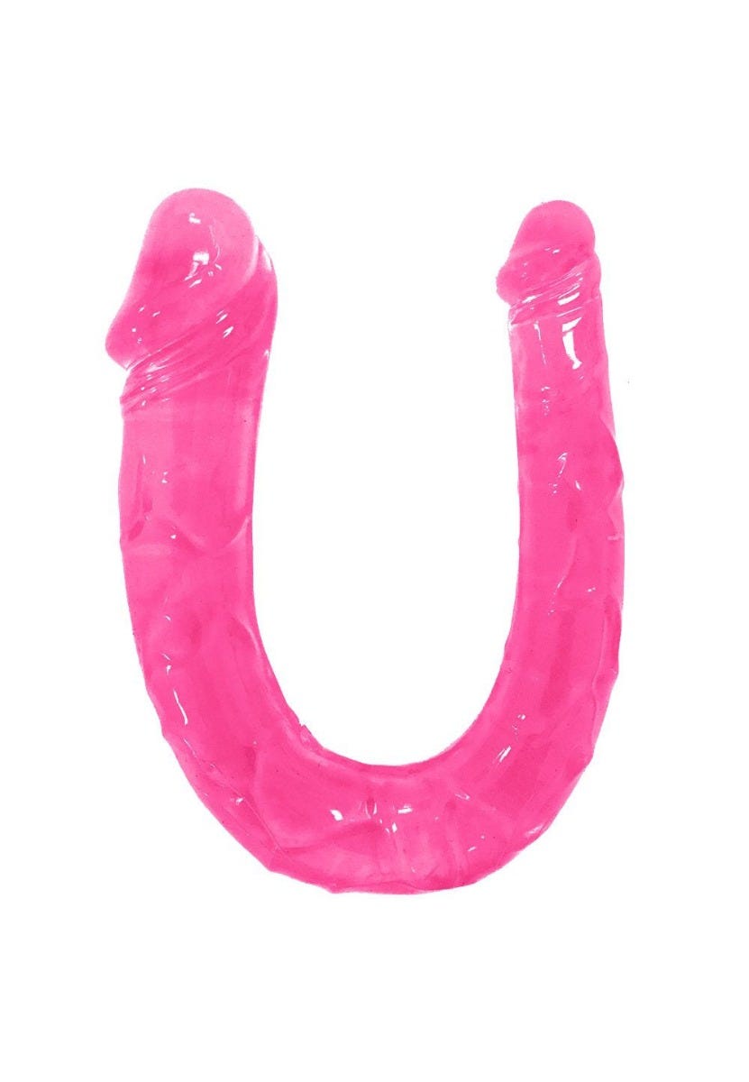 Double Dildo Jelly Mini Rose [Sextoys] - flash vidéo