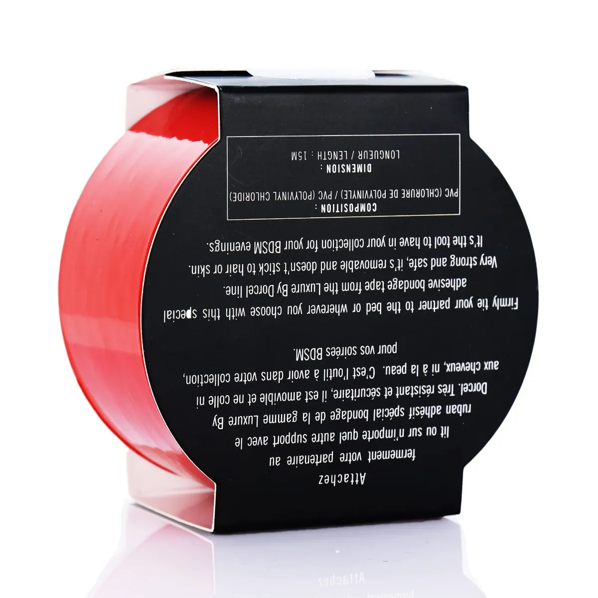 Ruban Rouge Bondage Tape BDSM 15 m - flash vidéo