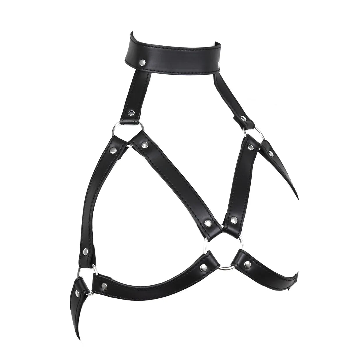 Harnais Bdsm Noir Ajustable - flash vidéo