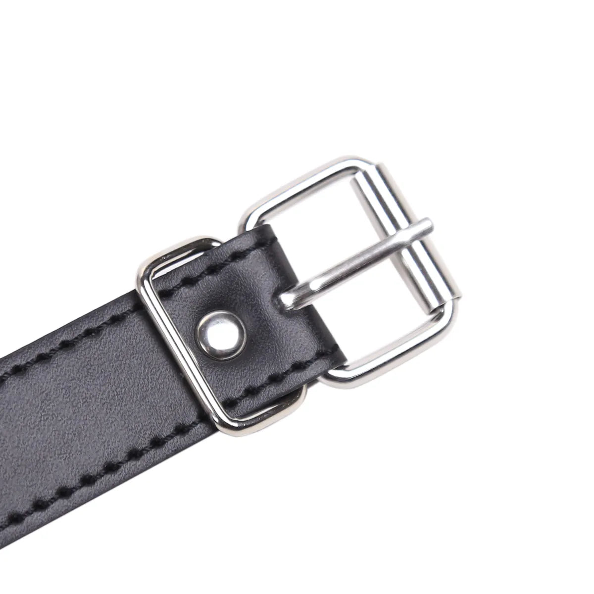 Bâillon anneau noir en PVC - flash vidéo