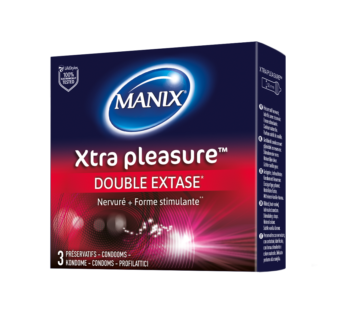 Dorcel - Préservatifs Manix Xtra Pleasure X 3 [Bien-être]