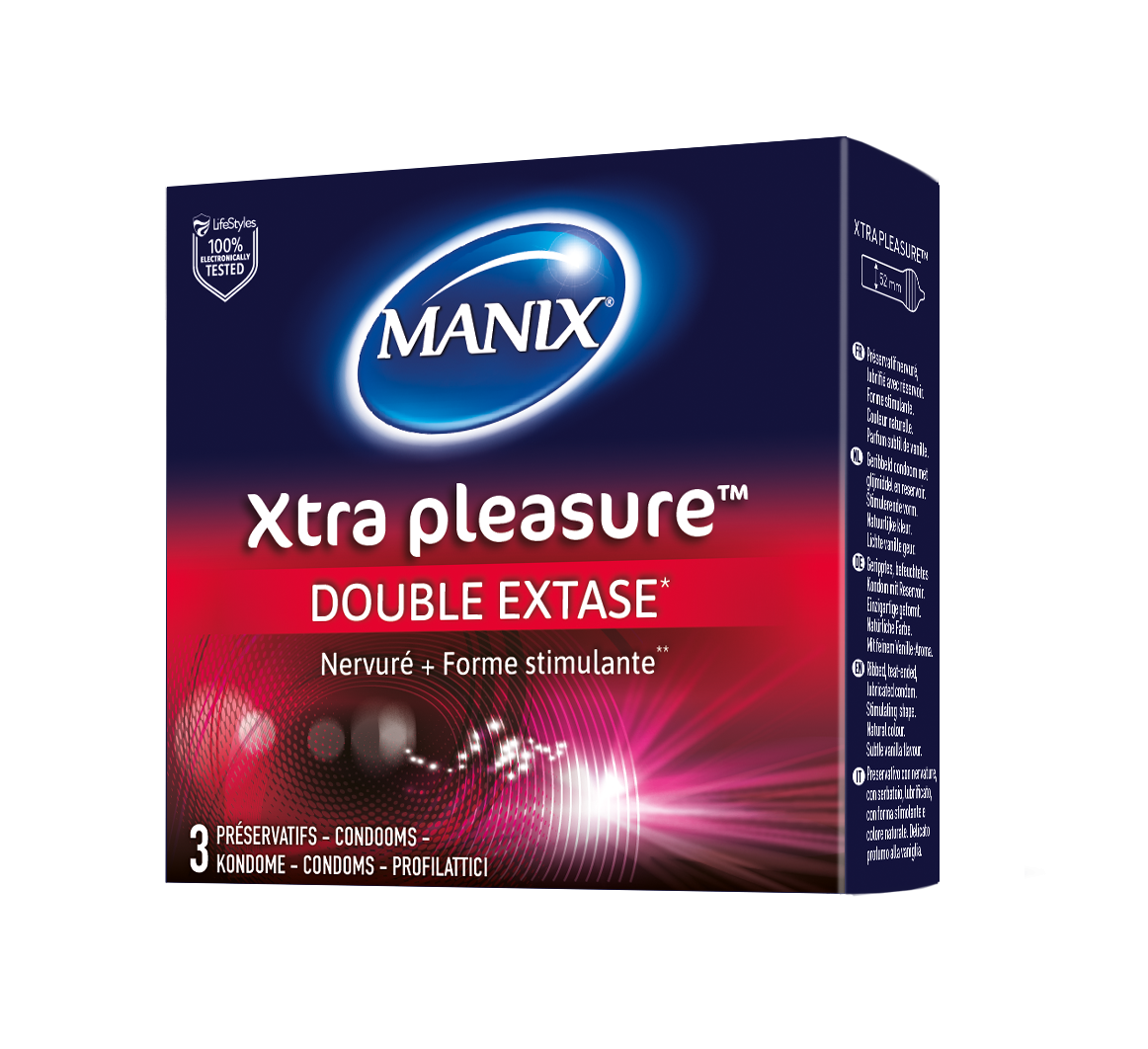 Préservatifs Manix Xtra Pleasure X 3 [Bien-être] - flash vidéo