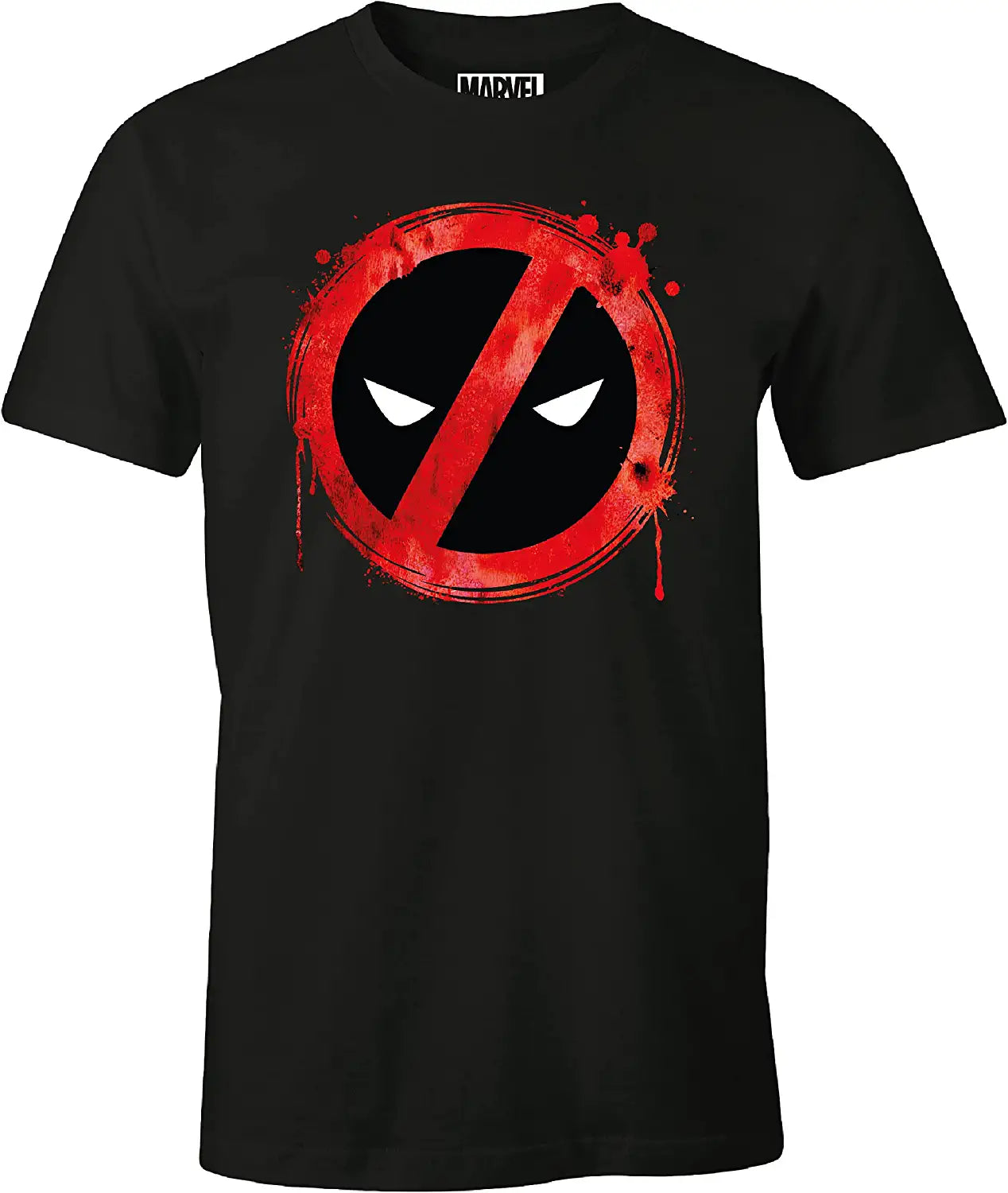 Marvel - Deadpool Forbidden Splash Head Black T-Shirt - M
