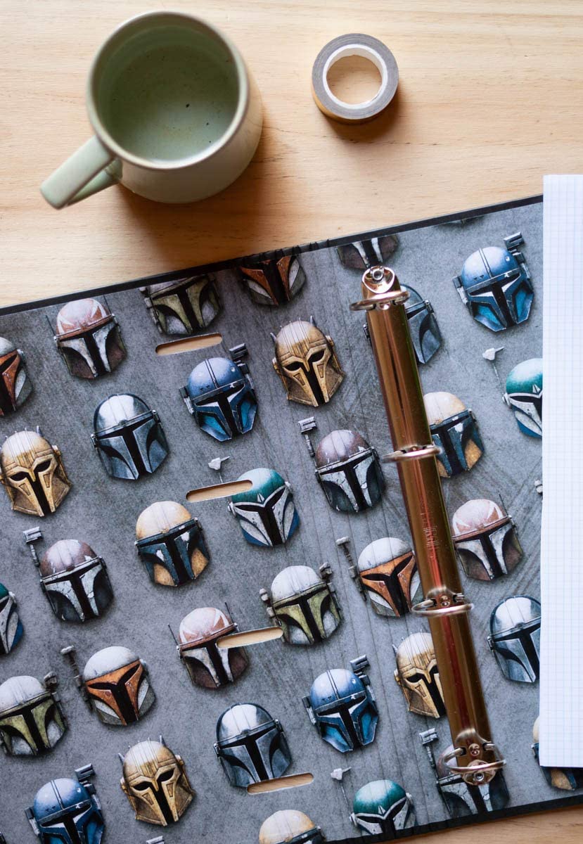 Star Wars: The Mandalorian - Classeur Premium à 4 anneaux avec élastique - flash vidéo