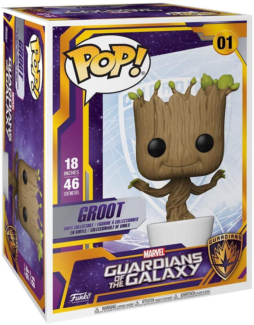Funko Pop! POP Marvel: GotG- 18" Dancing Groot - flash vidéo