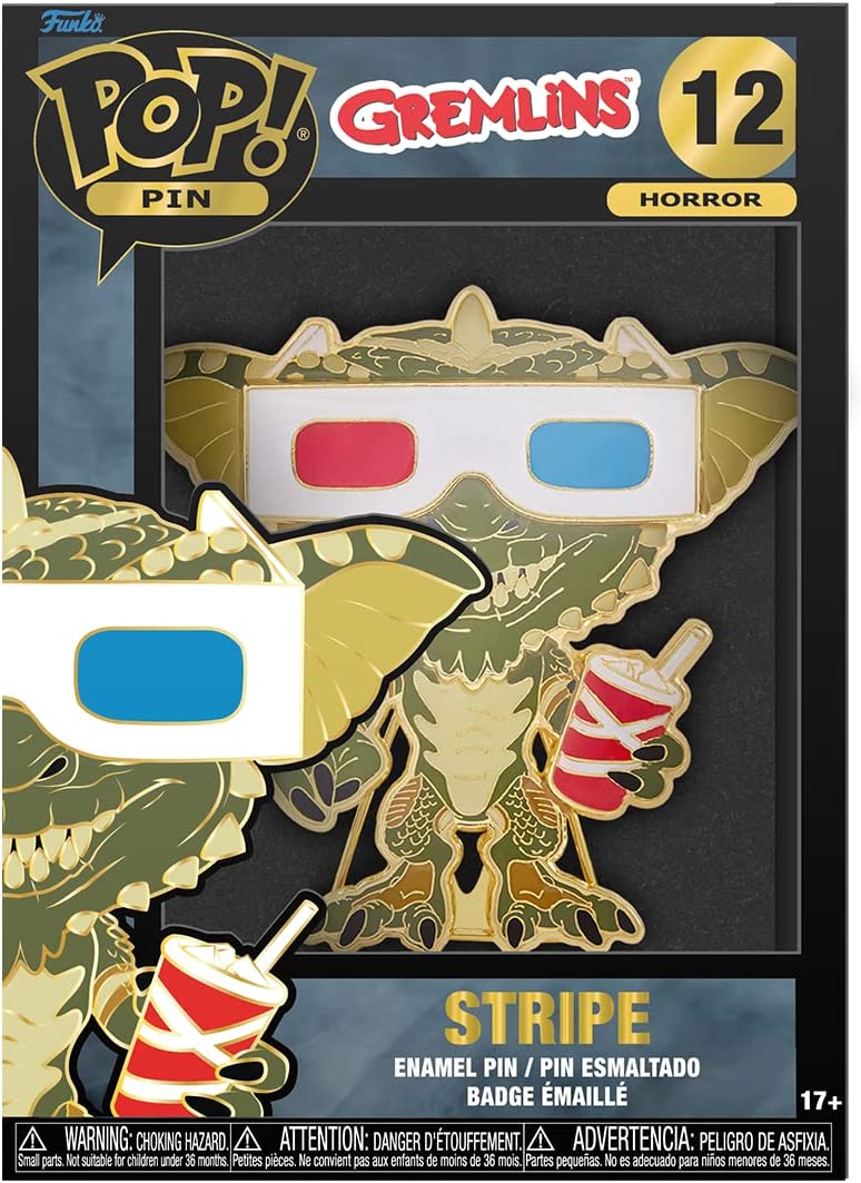 Loungefly: Funko Pop! Pins Horror: Gremlins - Stripe Large Enamel POP Pin - flash vidéo