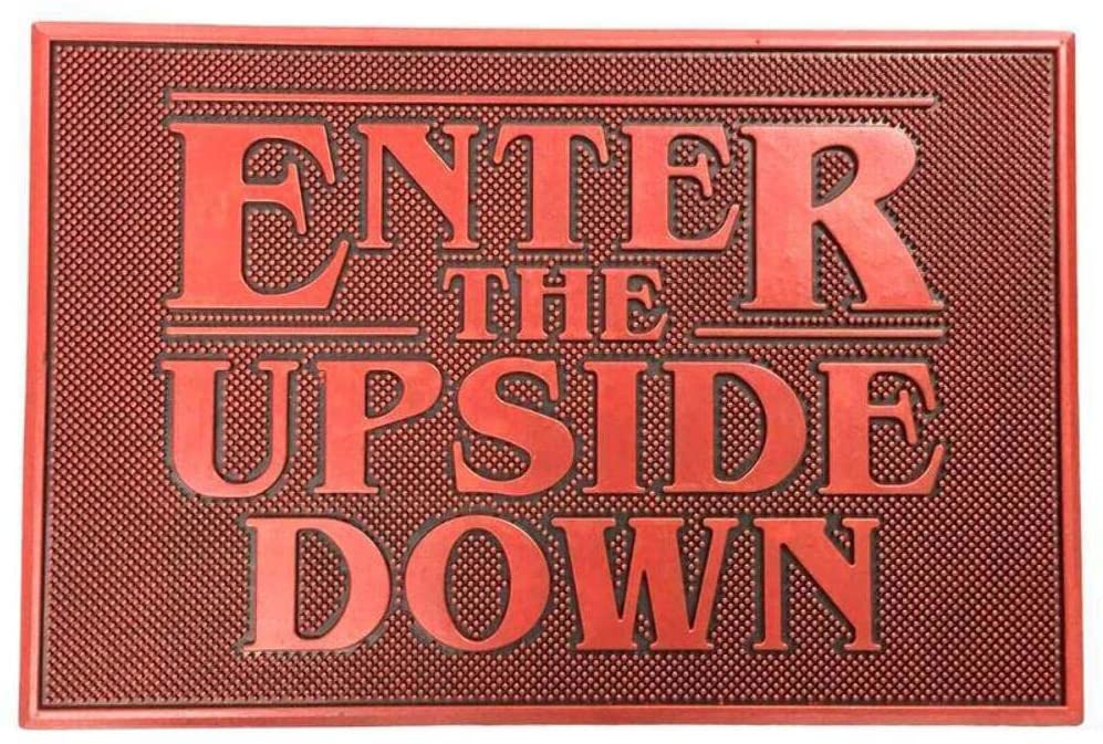Stranger Things - Tapis de porte en caoutchouc "Enter the Upside Down" 40x60cm - flash vidéo