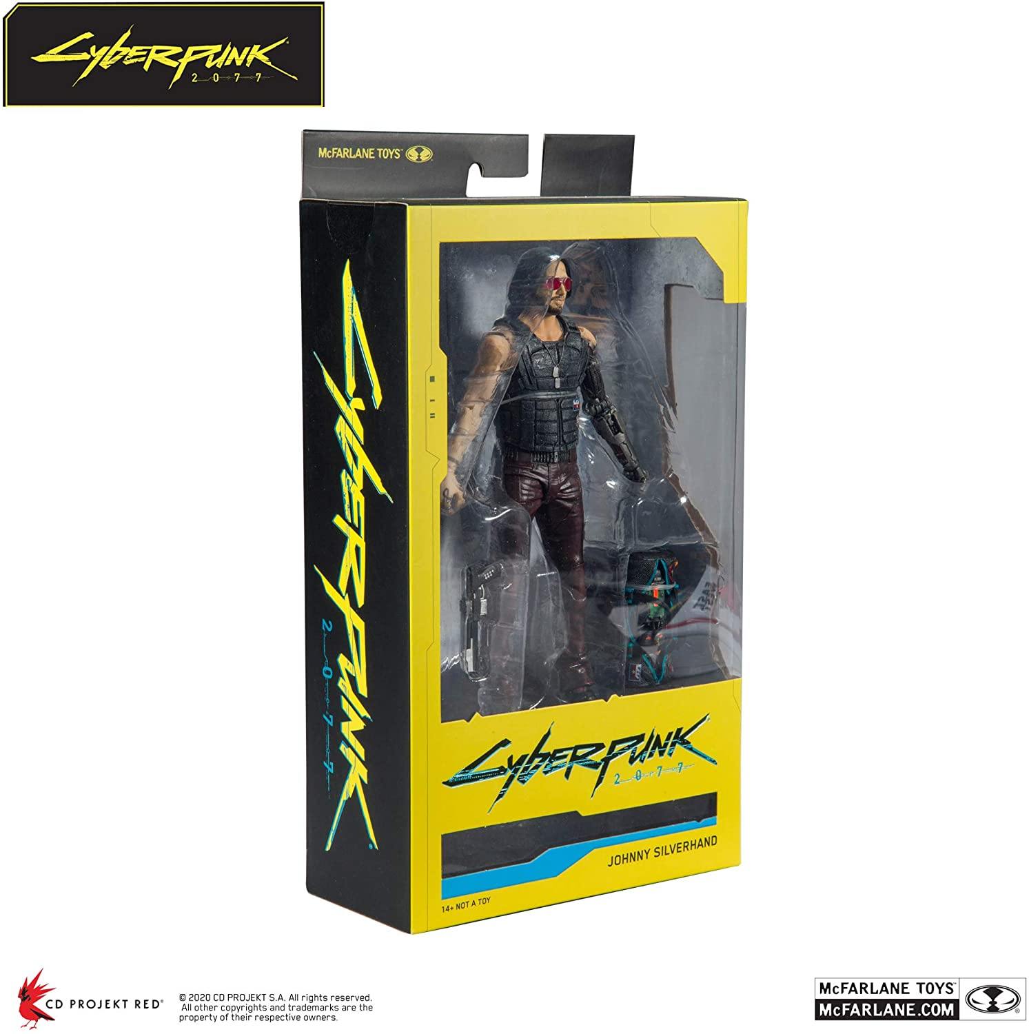 Cyberpunk 2077 - Johnny Silverhand Action Figure Exclusive Variant 18cm - flash vidéo