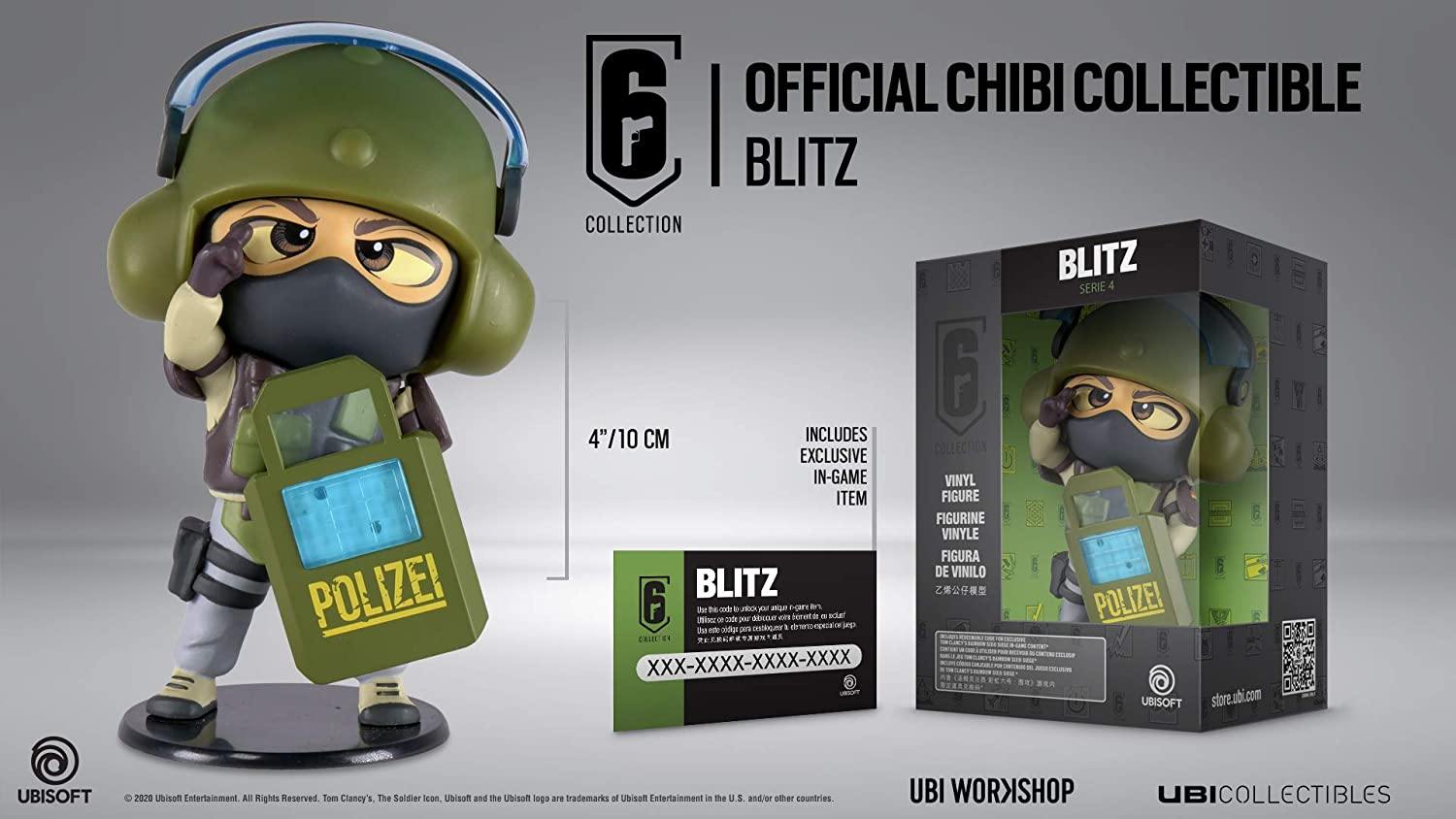 Ubicollectibles Six Collection Blitz Chibi Figure 10cm - flash vidéo